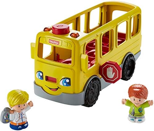 Fisher-Price Little People Musical Toddler Toy Sit with Me School Bus with Lights Sounds