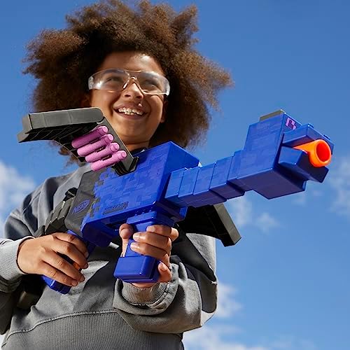 Nerf Ender Dragon Blaster 4-Dart Internal Clip 12 Foam Darts Inspired by Minecraft Mob