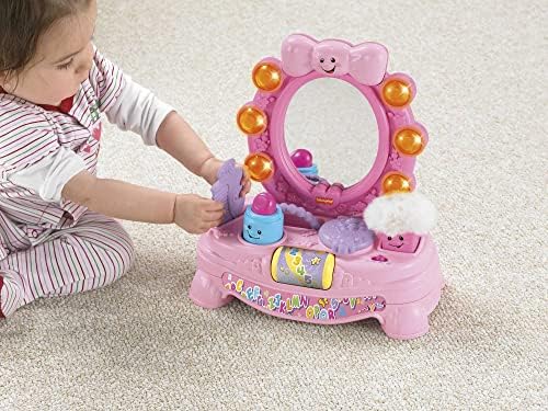 Fisher-Price Baby Toddler Toy Laugh Learn Magical Musical Mirror Pretend Vanity Set for
