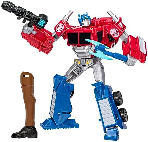 Transformers EarthSpark Deluxe Class Optimus Prime Action Figure 5-Inch Robot for