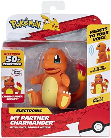 Pokemon Electronic Interactive My Partner Charmander- Reacts to Touch Sound Over 50