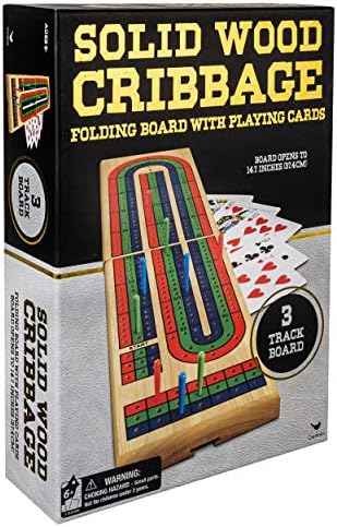 Spin Master Solid Wood Folding Cribbage Set Styles Will Vary 6029672