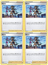 Pokemon Trainer Set - Nessa 157185 - Sun Moon Vivid Voltage - x4 Supporter Card Lot