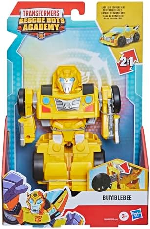 Transformers Rescue Bots Academy Bumblebee Converting Toy Robot Playskool Heroes 6-Inch