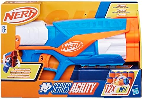 Nerf N Series Agility Blaster 12 N1 Darts Compatible Only N Series Blasters 6 Dart Drum