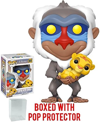 Disney The Lion King - Rafiki with Simba Funko Pop Vinyl Figure Bundled with Compatible