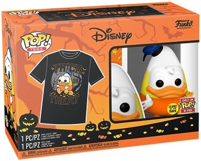 Funko POP Tee Disney - Halloween Donald Duck - Glow in The Dark - Small - S - T-Shirt - Clothes with Collectable Vinyl Figure