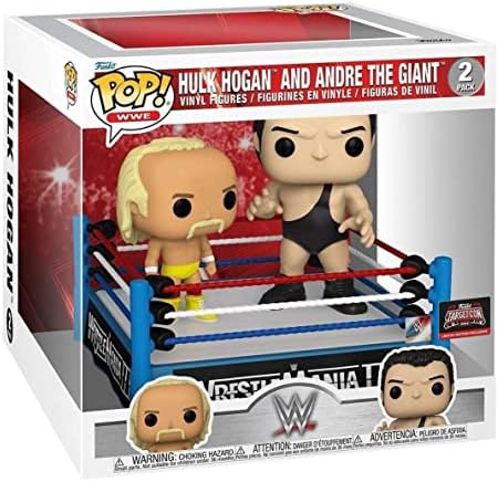 Funko Pop Hulk Hogan and Andre The Giant in The Ring 2 Pack Vinyl Figure