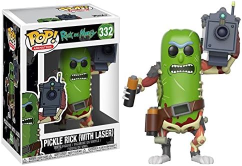 Funko Pop Animation Rick Morty Pickle Rick Pickle Rick wLaser Vinyl Figures SET
