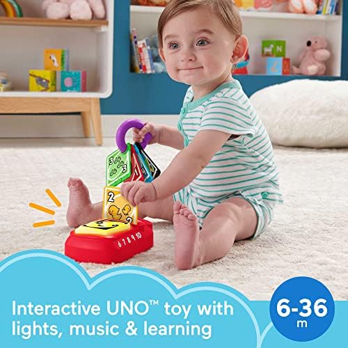 Fisher-Price Baby Toddler Toy Laugh Learn Counting and Colors UNO with Educational Music