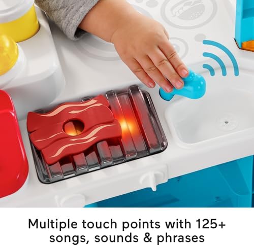 Fisher-Price Toddler Learning Toy Laugh Learn Servin' Up Fun Food Truck Electronic Playset