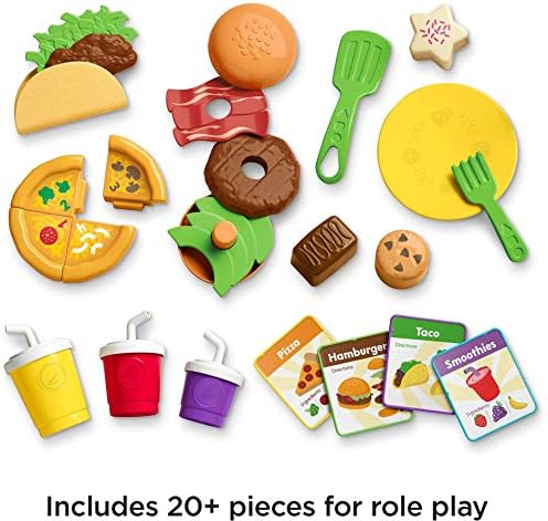 Fisher-Price Toddler Learning Toy Laugh Learn Servin' Up Fun Food Truck Electronic Playset