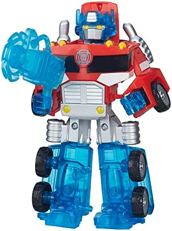 Transformers Rescue Bots Energize Optimus Prime 7-Inch Action Figure Converting Robot Toy