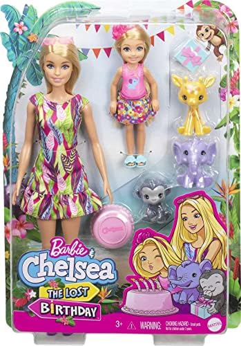 Barbie and Chelsea The Lost Birthday Playset Chelsea Dolls 3 Pets 3 to 7 Year Olds