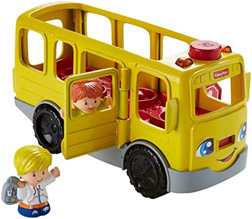 Fisher-Price Little People Musical Toddler Toy Sit with Me School Bus with Lights Sounds