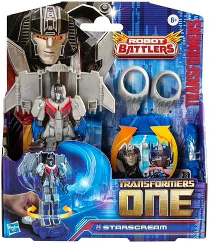 Transformers One Robot Battlers Starscream 4.5-Inch Robot Action Figure Interactive for