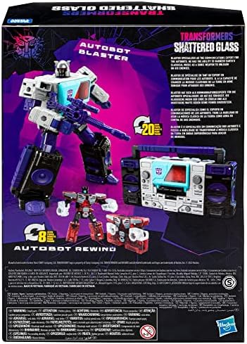 Transformers Generations Shattered Glass Collection Autobot Blaster Micromaster Rewind