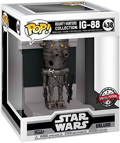 Funko POP Deluxe Star Wars Bounty Hunter IG-88 Metallic