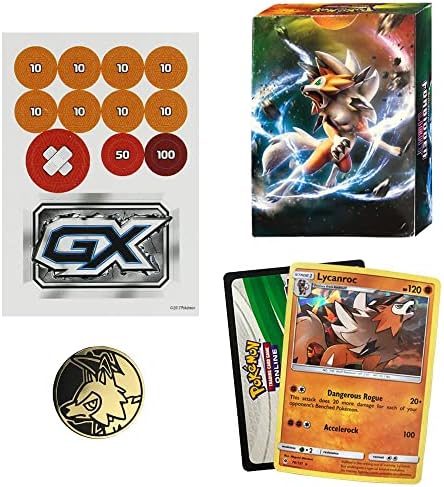 Pokemon TCG Sun Moon Forbidden Light Lycanroc Theme Deck Trading Card Set 60 Card Deck