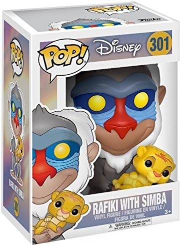 Disney The Lion King - Rafiki with Simba Funko Pop Vinyl Figure Bundled with Compatible