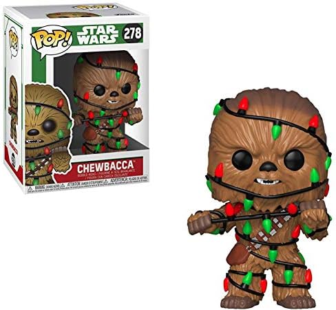 Funko POP Star Wars Holiday - Chewbacca with Christmas Lights Funko Vinyl Figure Bundled