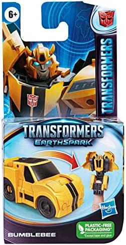 Transformers EarthSpark 6cm Tacticon Bumblebee Figure Robot Toy for Age 6