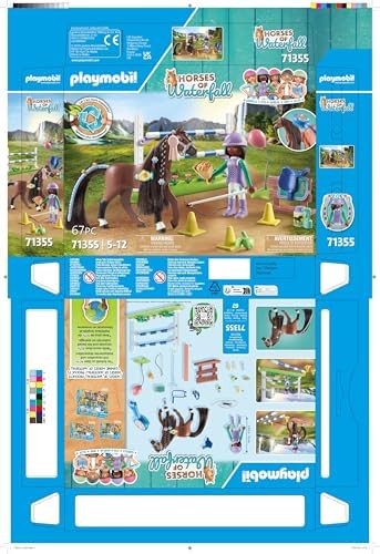Playmobil Horses of Waterfall Jumping Arena with Zoe and Blaze