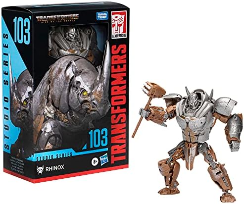 Transformers Studio Series Voyager Class 103 Rhinox Toy Rise of The Beasts 6.5-inch