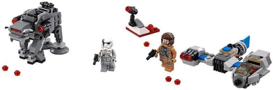 LEGO Star Wars The Last Jedi Ski Speeder vs. First Order Walker Microfighters 75195