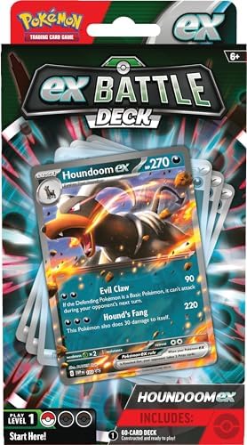 Pokemon TCG Houndoom ex Battle Deck Ready-to-Play 60-Card Deck