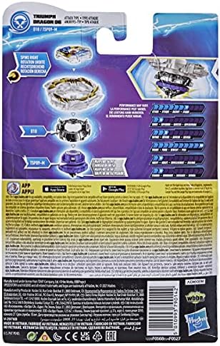 Beyblade Burst Surge Speedstorm Triumph Dragon D6 Spinning Top Starter Pack - Attack Type