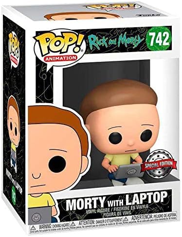 Funko Pop Rick and Morty with Laptop Vinyl Figure Toy