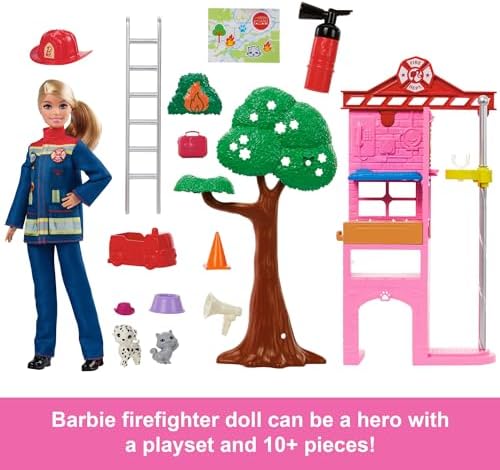 Barbie Careers Firefighter Doll Playset