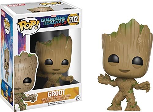Marvel POP Guardians of The Galaxy Vol. 2 - Toddler Groot Funko Pop Vinyl Figure Bundled