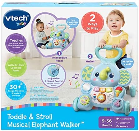 VTech Toddle and Stroll Musical Elephant Walker