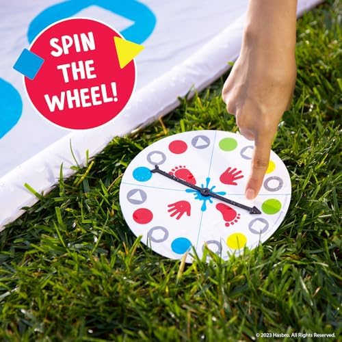Hasbro Twister Jr. Splash - Outdoor Inflatable Water Twister Game for