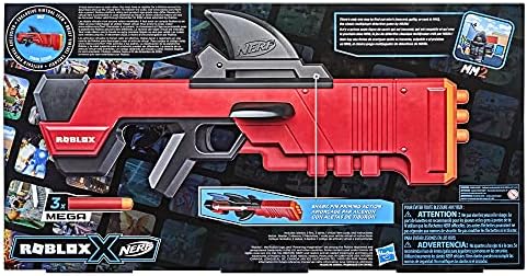 Nerf Roblox MM2 Shark Seeker Dart Blaster Shark-Fin Priming 3 Mega Darts Code to Unlock
