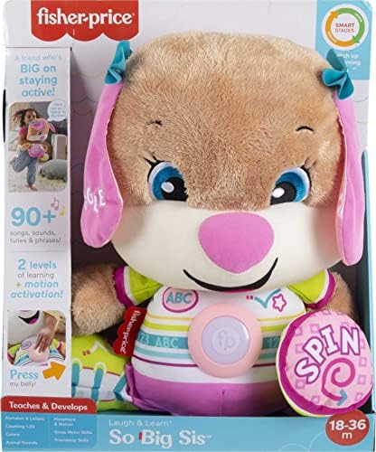 Fisher-Price Toddler Learning Toy Laugh Learn So Big Sis Plush