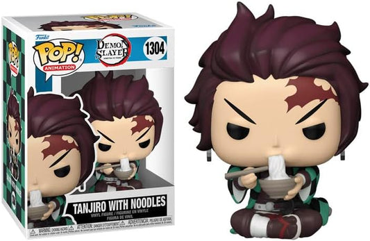 Funko POP Demon Slayer - Tanjiro Kamado with Noodles Funko Vinyl Figure Bundled with