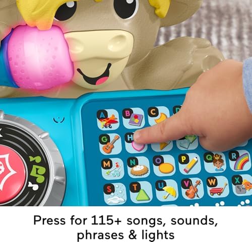 Fisher-Price Baby Learning Toy Link Squad A to Z Yak with Interactive Music Lights for