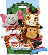 Melissa & Doug Melissa Doug Zoo Friends 4-Piece Hand Puppets Gift Set 1 Theme Compatible