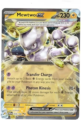 Pokemon - Mewtwo ex 058182 - Paradox Rift - Tera Double Rare - Single Card
