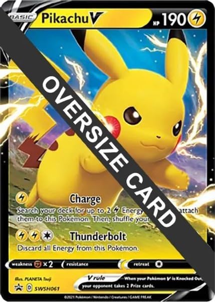 Pokemon - Pikachu OversizeJumbo Card - SWSH061 - Black Star Promo
