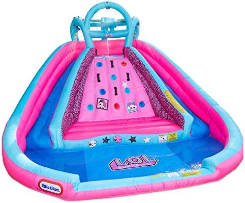 Little Tikes Rocky Mountain River Race Inflatable Slide Bouncer Multicolor 161.00''L x