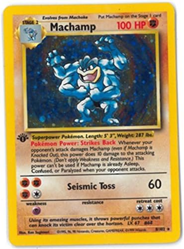 Pokemon - Machamp 8102 - Base Set - Holo