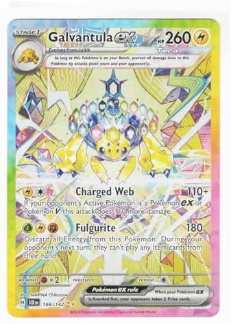 Pokemon - Galvantula ex 168142 Stellar Crown SIR Special Illustration Rare Card