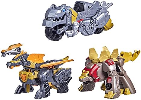 Transformers Dinobot Adventures Dinobot Squad Grimlock Dinobot Snarl and Predaking 3-Pack