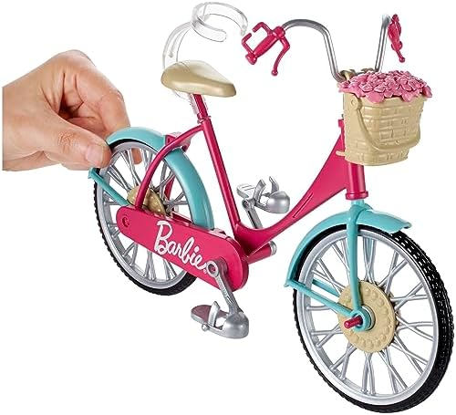 Barbie Bicycle with Basket of Flowers