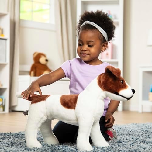 Melissa & Doug Melissa Doug Giant Jack Russell Terrier - Lifelike Stuffed Animal Dog over