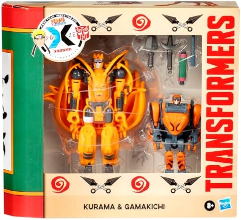 Transformers Collaborative Naruto Shippuden Kurama Gamakichi Anime Action Figures 8